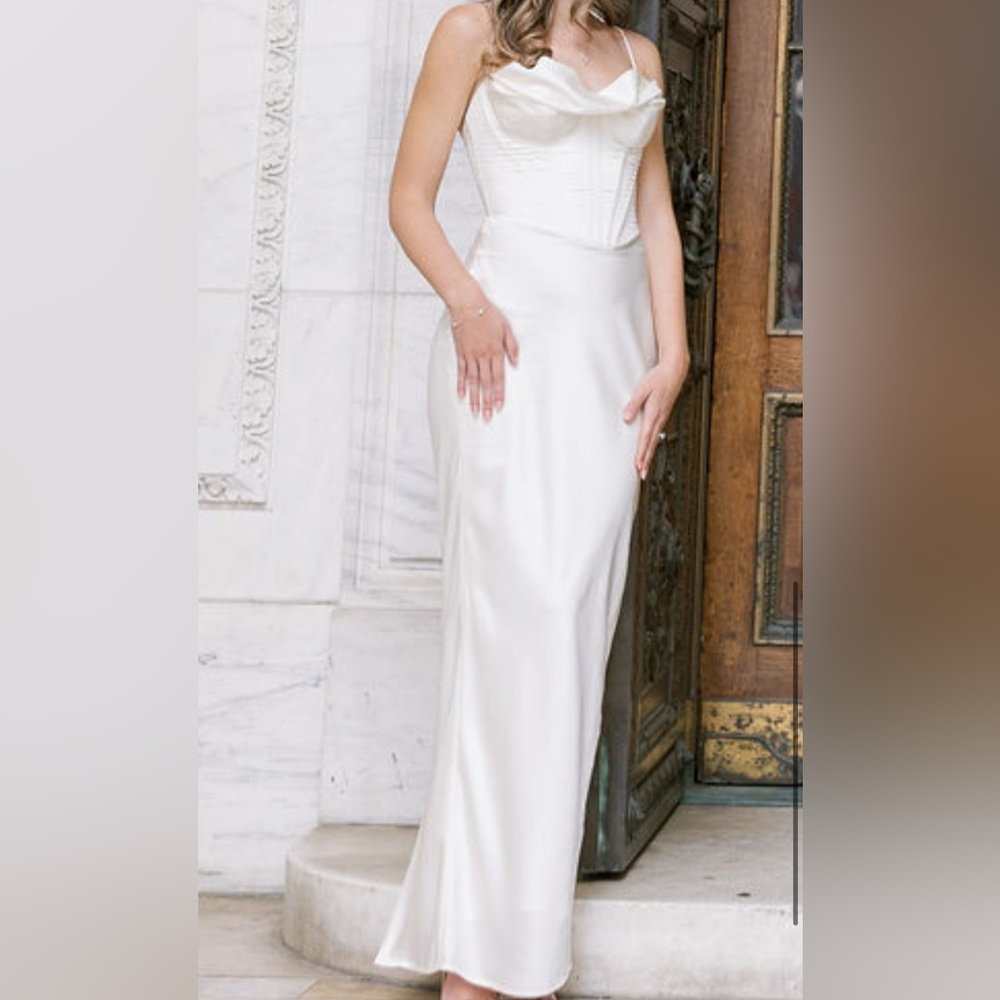 House of CB Elegant White Maxi Dress